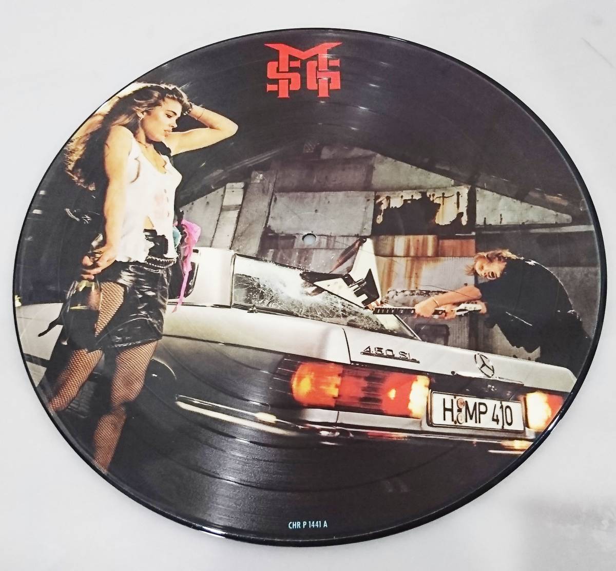 1983 MICHAEL SCHENKER GROUP Built To Destroy / 限りなき戦い Picture Disc 30Cm 限定ピクチャーレーコード LP　_反射は撮影照明の影響です。