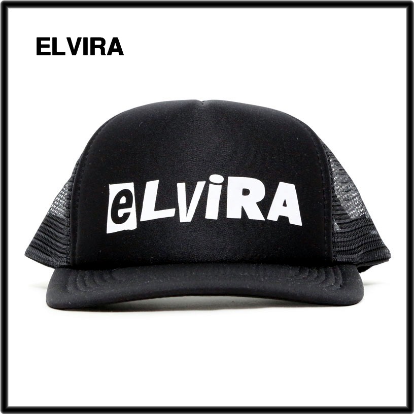 新品【ELVIRA CUT OUT TRACKER CAP / BLACK エルビラ エルヴィラ トラッカーキャップ ELVIRA メッシュキャップ ブラック】_画像2