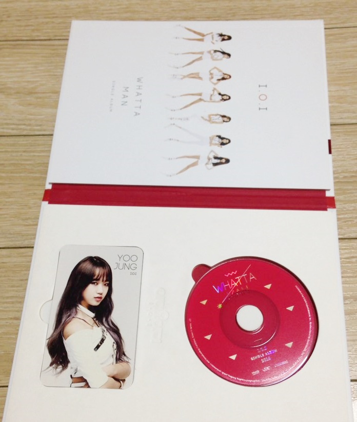 ◆I.O.I 1st Single Album 『Whatta Man』 全員直筆サイン非売CD◆韓国_画像3