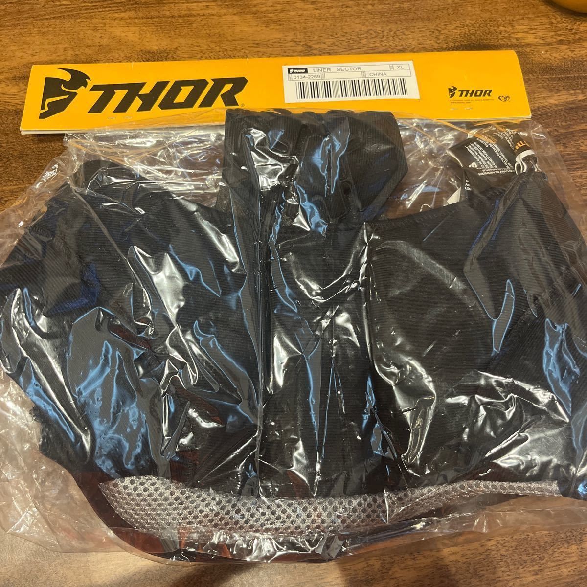 THOR ソアー 0134-2275/0134-2269 18モデル SECTOR ヘルメット用 チークパッドとライナーのセット