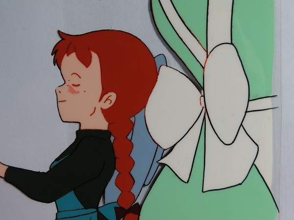 B　赤毛のアン　セル画　12話「アン告白する」アン　ダイアナ　ピクニック　張り付きなし　日本アニメーション_画像9