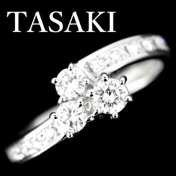 信頼】 TASAKI 田崎真珠 ダイヤモンド Pt900 リング 0.43ct 指輪 - www