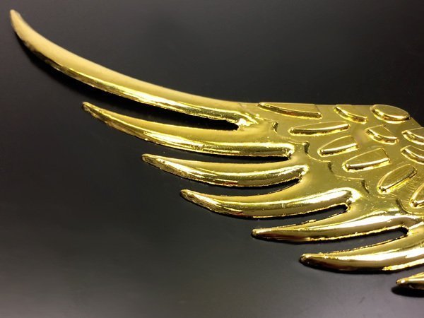 エンブレムステッカー 3D 立体 金色 天使 翼 羽 [W] 送料無料/14_画像2