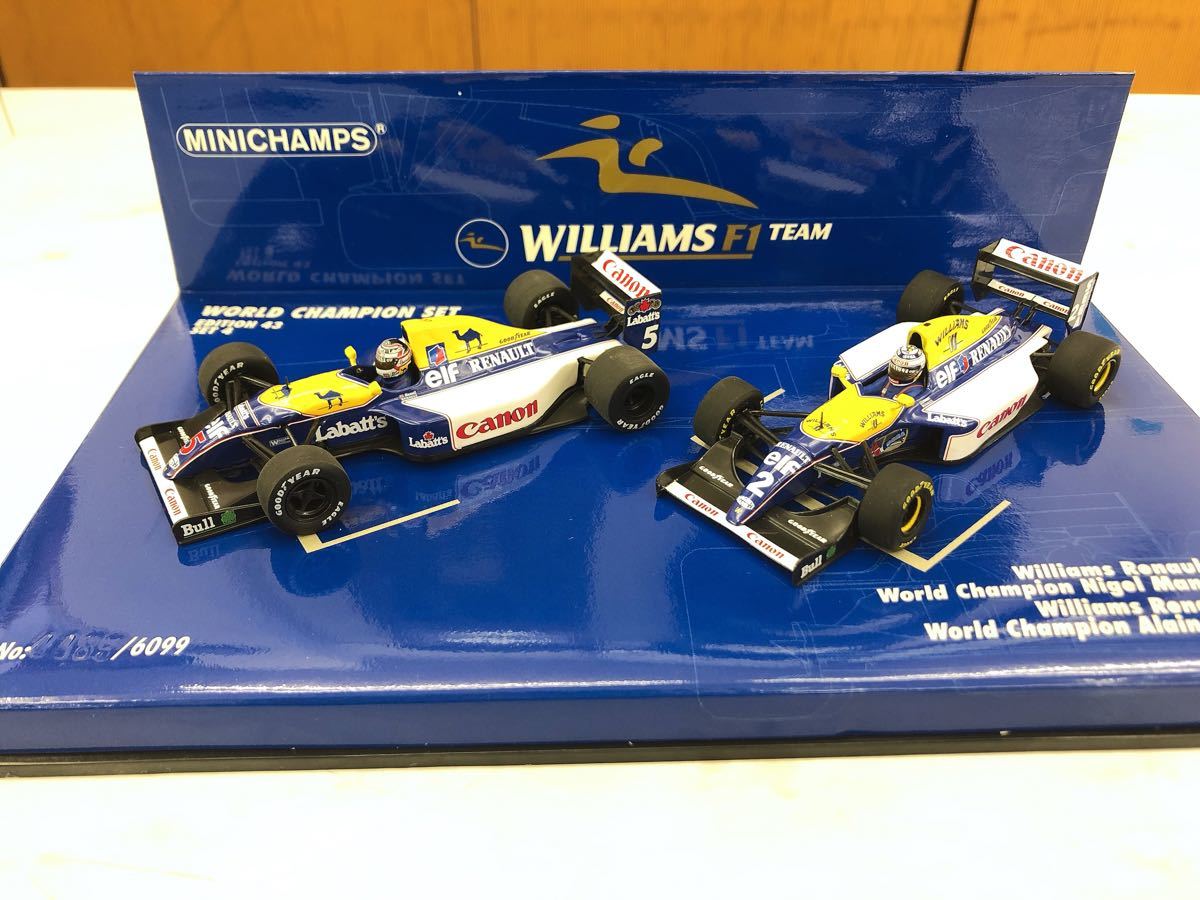 【限定】 ミニチャンプス ウィリアムズ 1/43 F1 FW14B FW15C