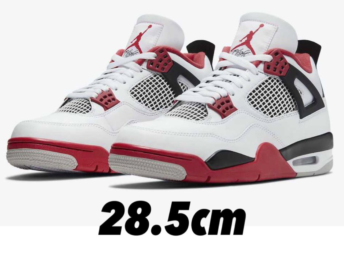 新品★28.5cm★NIKE AIR JORDAN 4 OG FIRE RED★ナイキ エアジョーダン レトロ ファイヤーレッド