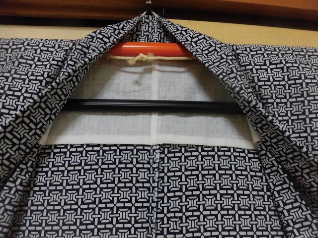 * yukata / men's / navy blue / length 135./ unused goods *