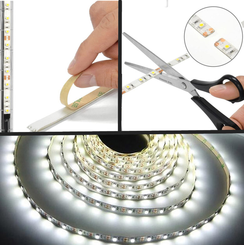* LED light tape 5V for * width 8mm 2 core adhesive tape specification (USB cable attaching )/ 1 meter [ white daytime color ]& ON/OFF switch switch attaching cable 