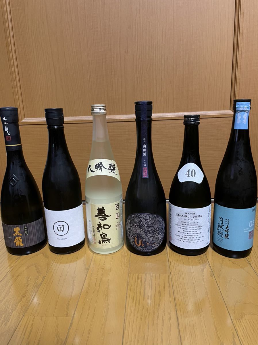 55%以上節約飲料/酒善知鳥、産土、日日、黒龍etc 720ml 日本酒 6本セット akmda.gov.gh