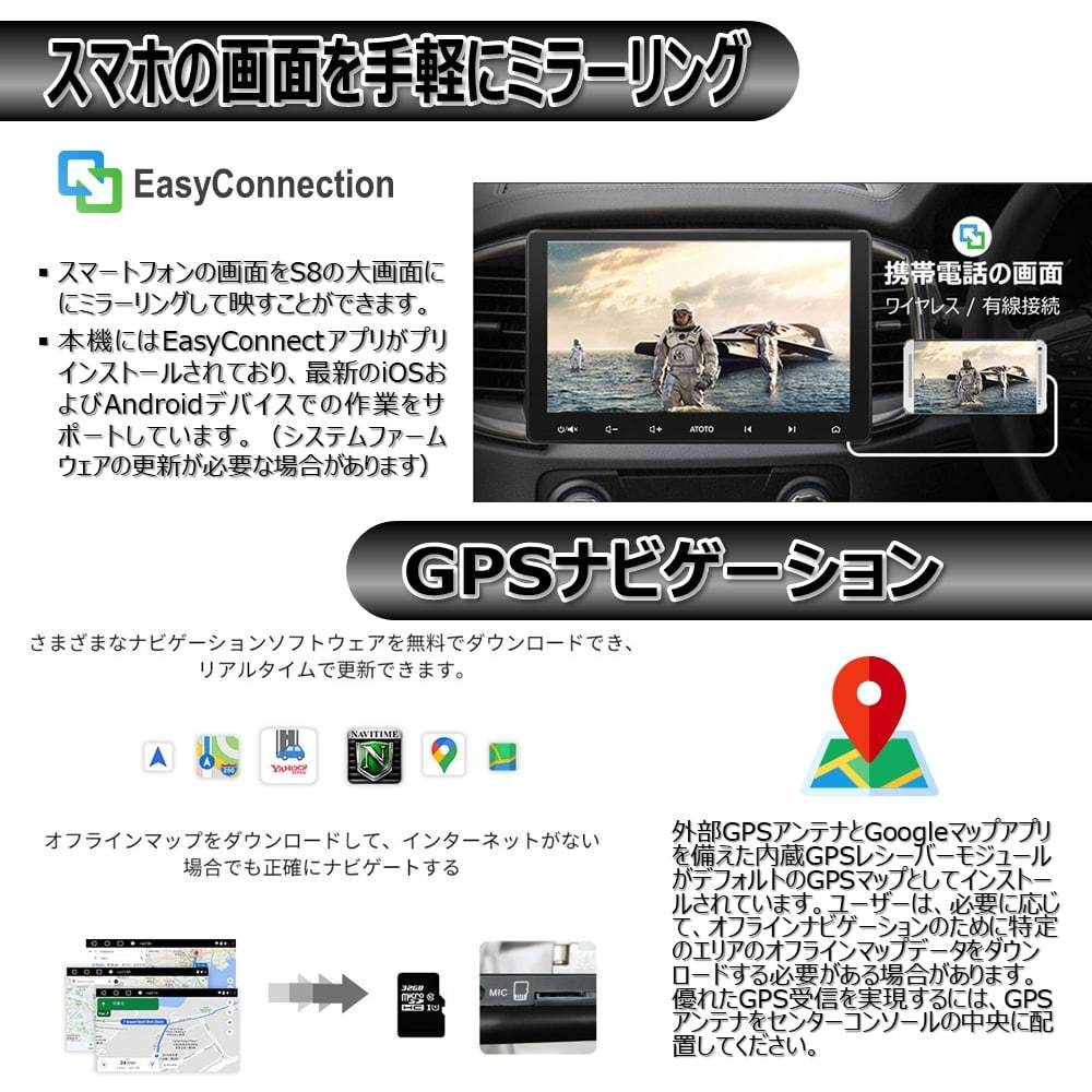 ATOTO S8 Lite 10.1インチ カーナビ S8G2113LT】 atoto s8 カー