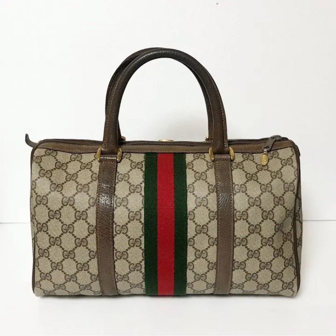 GUCCI オールドグッチ/ シェリーライン ボストンバッグ｜PayPayフリマ