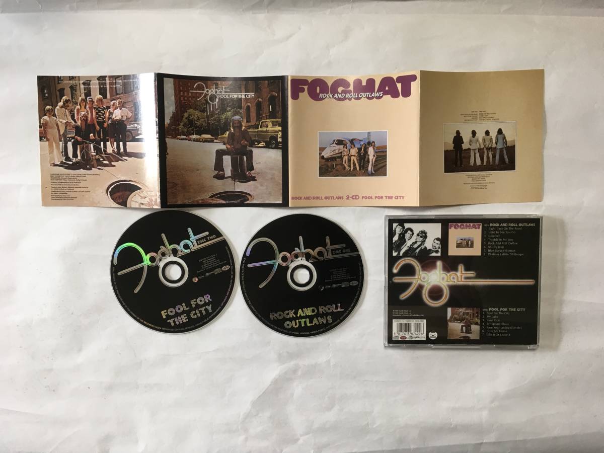 FOGHAT ROCK AND ROLL OUTLAWS FOOLS FOR THE CITY　EU盤
