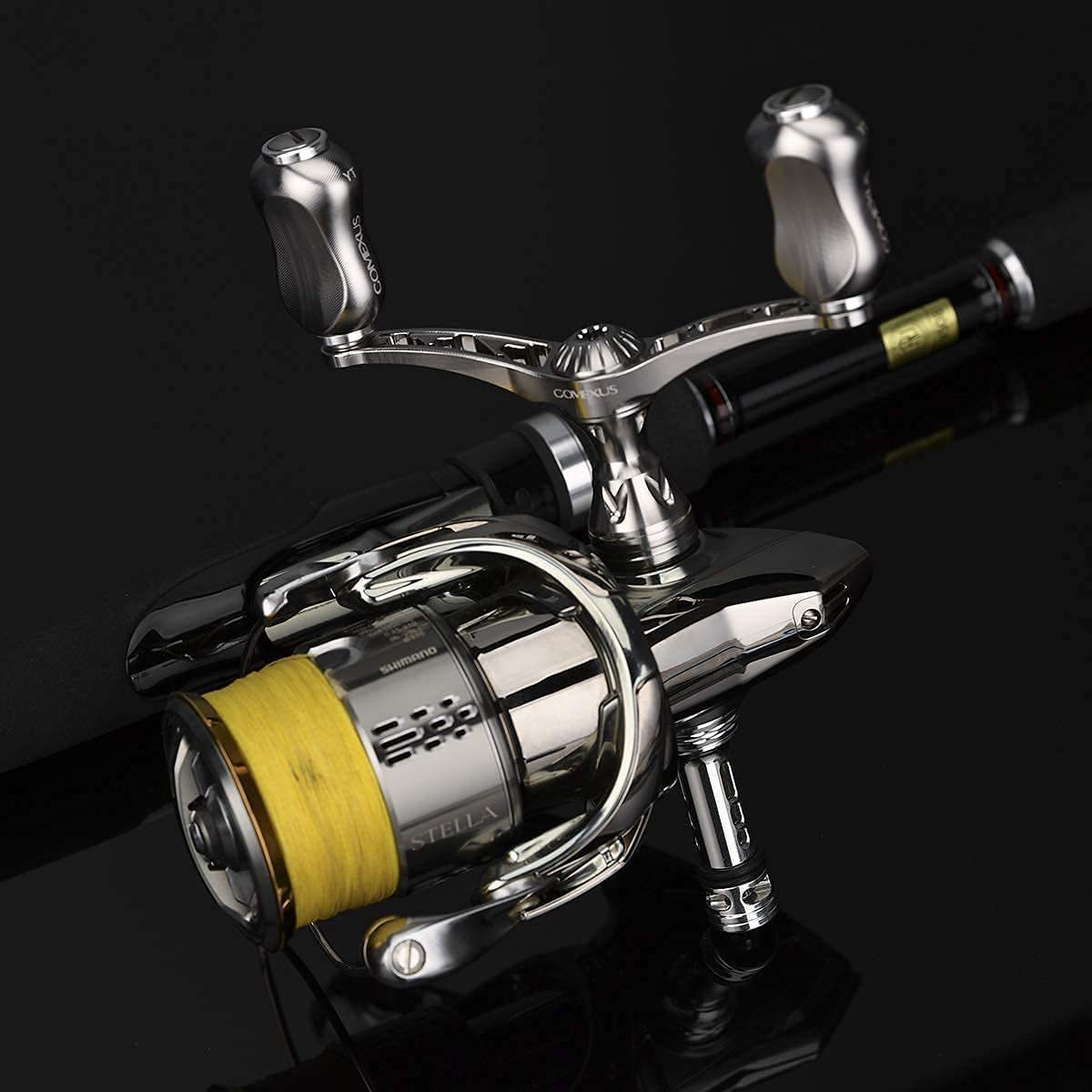 GOMEXUS ゴメクサス リールスタンド R5SR シルバー シマノ ダイワ 用 ボディキーパー Shimano Daiwa 42mm ケミホタル収納可能_画像2