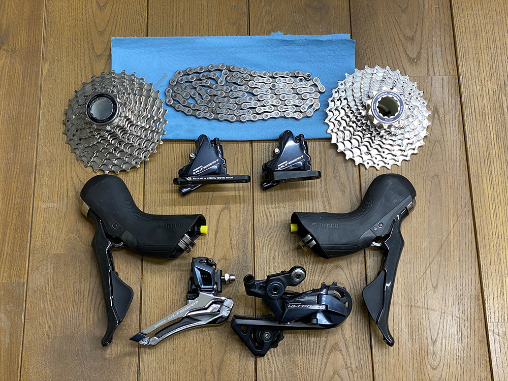 1000円スタート】SHIMANO アルテグラ R8000 ディスクブレーキ