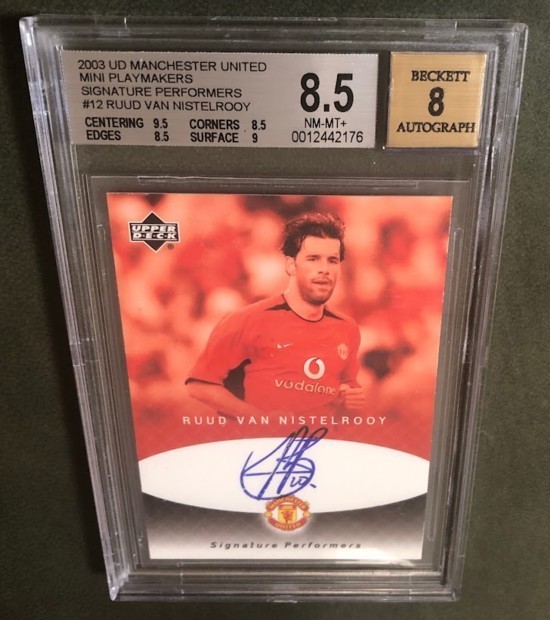 2003 UPPER DECK MANCHESTER UNITED MINI PLAYMAKERS Ruud Van