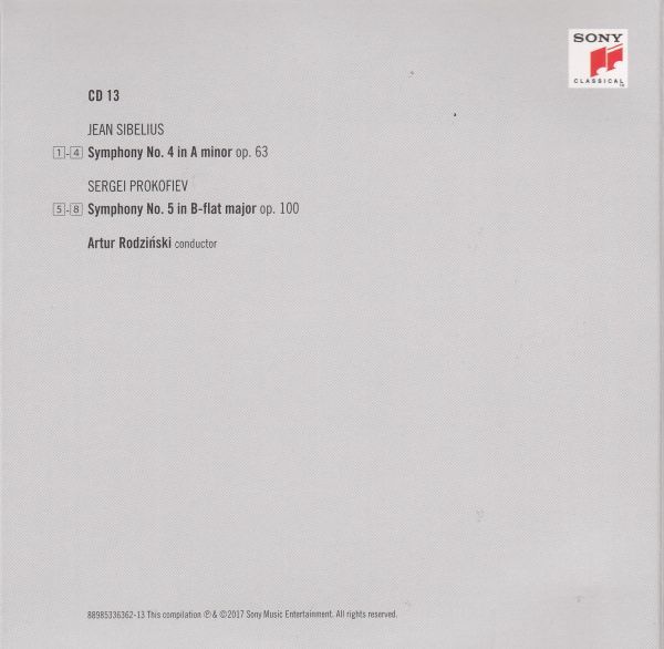 [CD/Sony]シベリウス:交響曲第4番イ短調Op.63他/A.ロジンスキー&ニューヨーク・フィルハーモニック 1946.3.5他_画像2