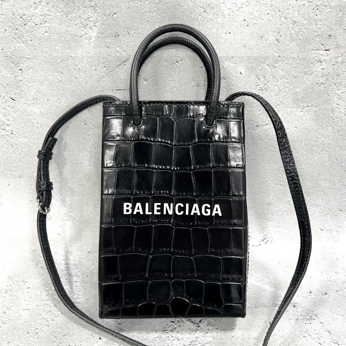 BALENCIAGA バレンシアガ ショッピングフォンホルダー ショルダー