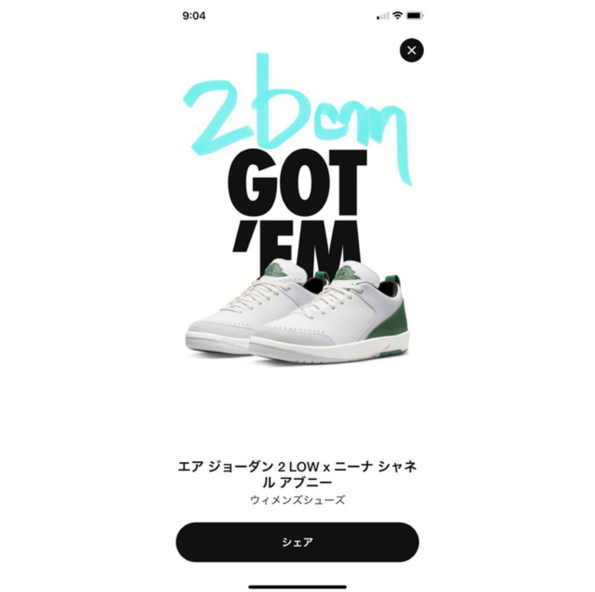 jordan2 low ジョーダン2 ロウ ニーナ シャネル アブニー 26cm|PayPay