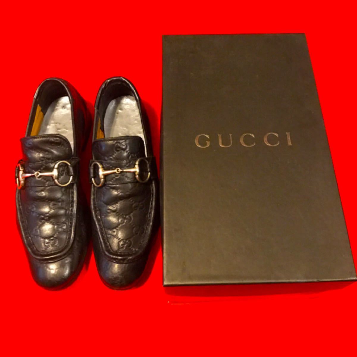 大きな割引大きな割引未使用品 GUCCI レザーシューズ ミラコレ出場