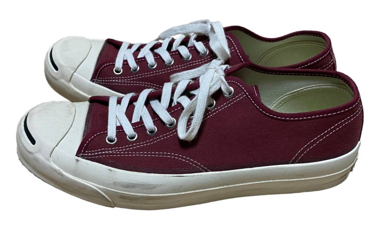 箱付き コンバース アディクト CONVERSE ADDICT ジャックパーセル JACK PURCELL CANVAS MAROON マルーン vibram 9 1/2 28.0 1CL445_画像2