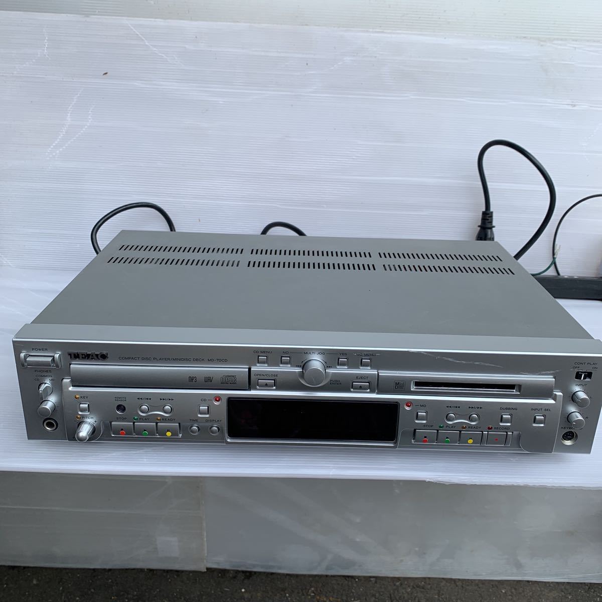 TEAC CDプレーヤーMDレコーダーMD-70CD-S2017年製動作未確認のため