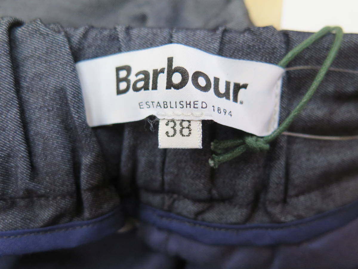 No.10　未使用タグ付き　サイズ38　Barbour　バブアー　ワイドイージーパンツ　インディゴブルー　インディゴ染め　2101039_画像4