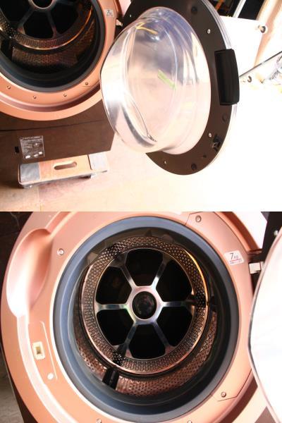 YF09045 TOSHIBA/東芝 ドラム式洗濯乾燥機 ZABOON 洗濯11kg/乾燥7kg TW-117X6R グレインブラウン 2018年製 動作品  - 3