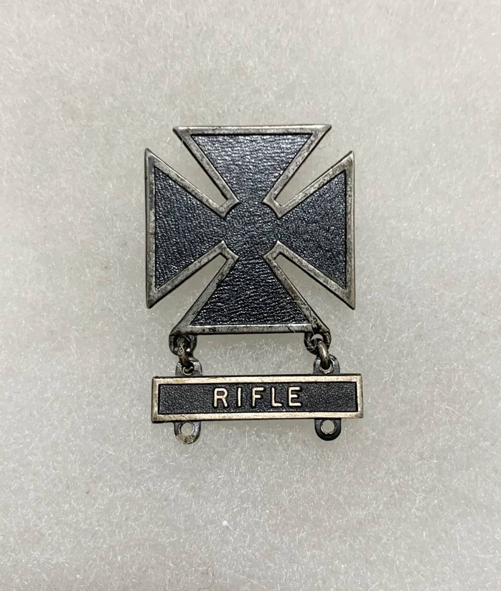 WW2 米軍 実物STERLING Silver- PIN-BACK 射撃技術章 (マーク WW2 米軍 実物STERLING Silver- PIN-BACK 射撃技術章 (マーク