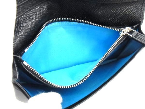 1円 □極美品□ BVLGARI ブルガリブルガリ レザー 二つ折り 長財布