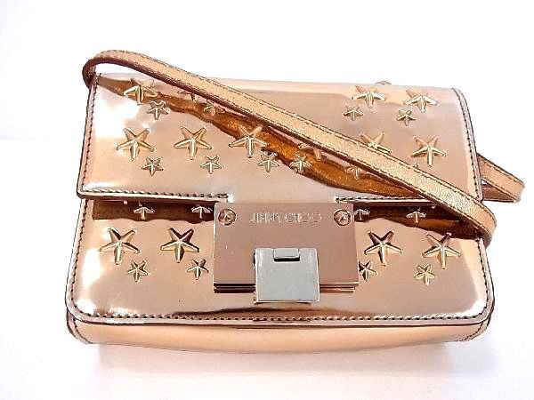 トバッグ JIMMY JIMMY CHOO ジミーチュウ ミニスタッズ レザートート