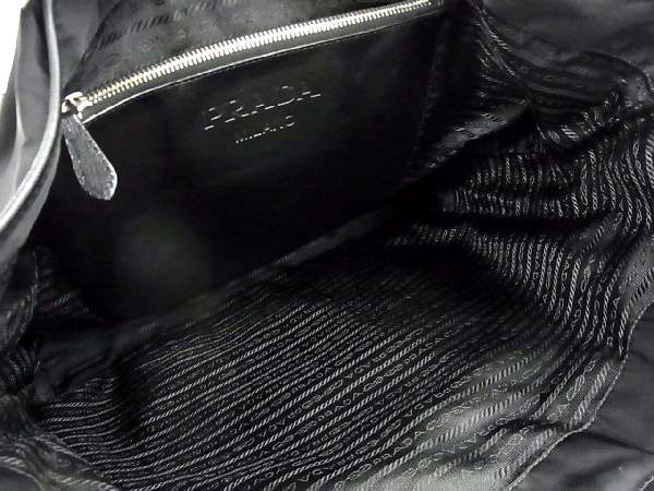 1円 □美品□ PRADA プラダ テスートナイロン×レザー ドクロ スカル