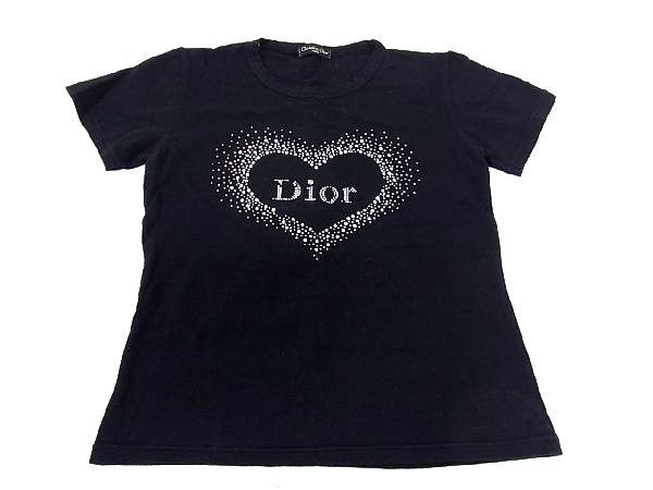 1円 □美品□ Christian Dior クリスチャンディオール ラインストーン 
