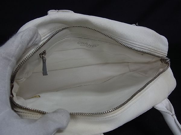 1円 CHANEL シャネル スポーツライン キャンバス×レザー キルティング