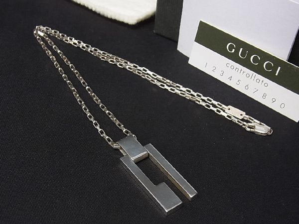 1円 GUCCI グッチ SV925 ネックレス ペンダント アクセサリー メンズ 売れ済公式 GUCCIグッチ メンズレディース チョーカー ネックレス
