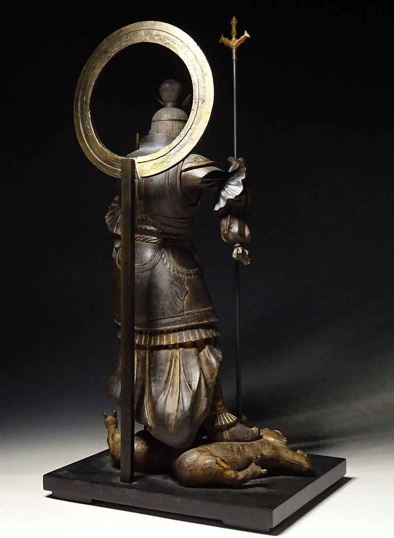 緑屋i□ 仏教美術 国宝写 『毘沙門天立像』 高約36cm イsム 緑屋i□ 仏教美術 国宝写 『毘沙門天立像』 高約36cm イsム