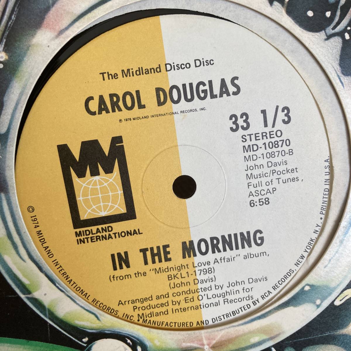 Carol Douglas - Dancing Queen / In The Morning 12 INCH_画像2