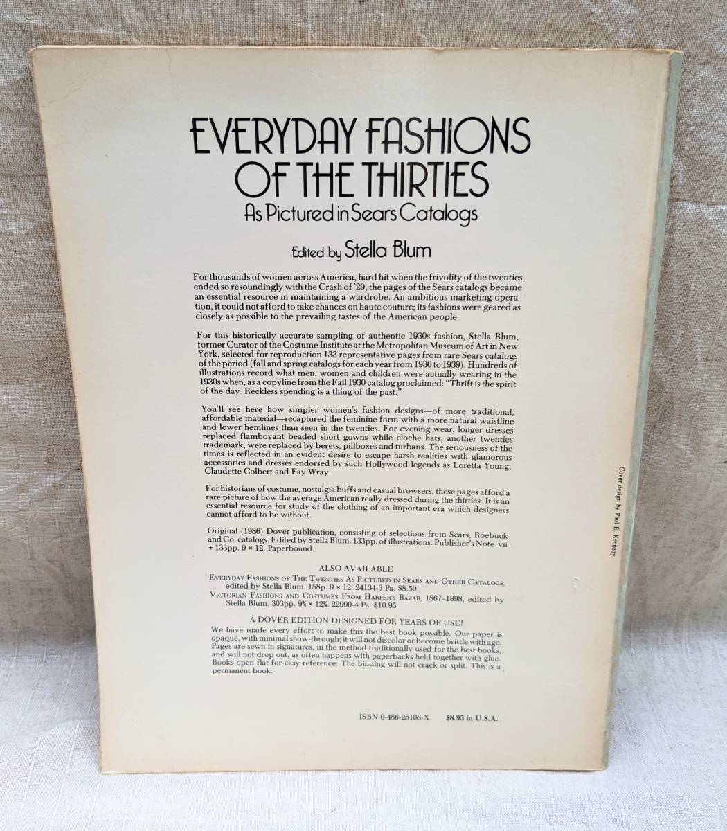 everyday fashions of the thirties　洋書　シャーリーテンプル　アメリカ　1930年代