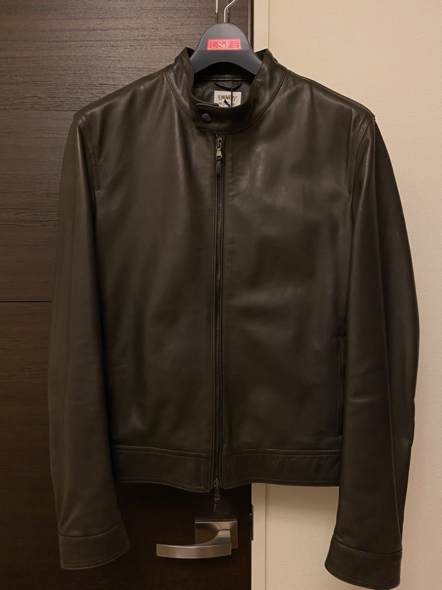 ☆新品 送料込 EMMETI エンメティ JURI レザーシングルライダース