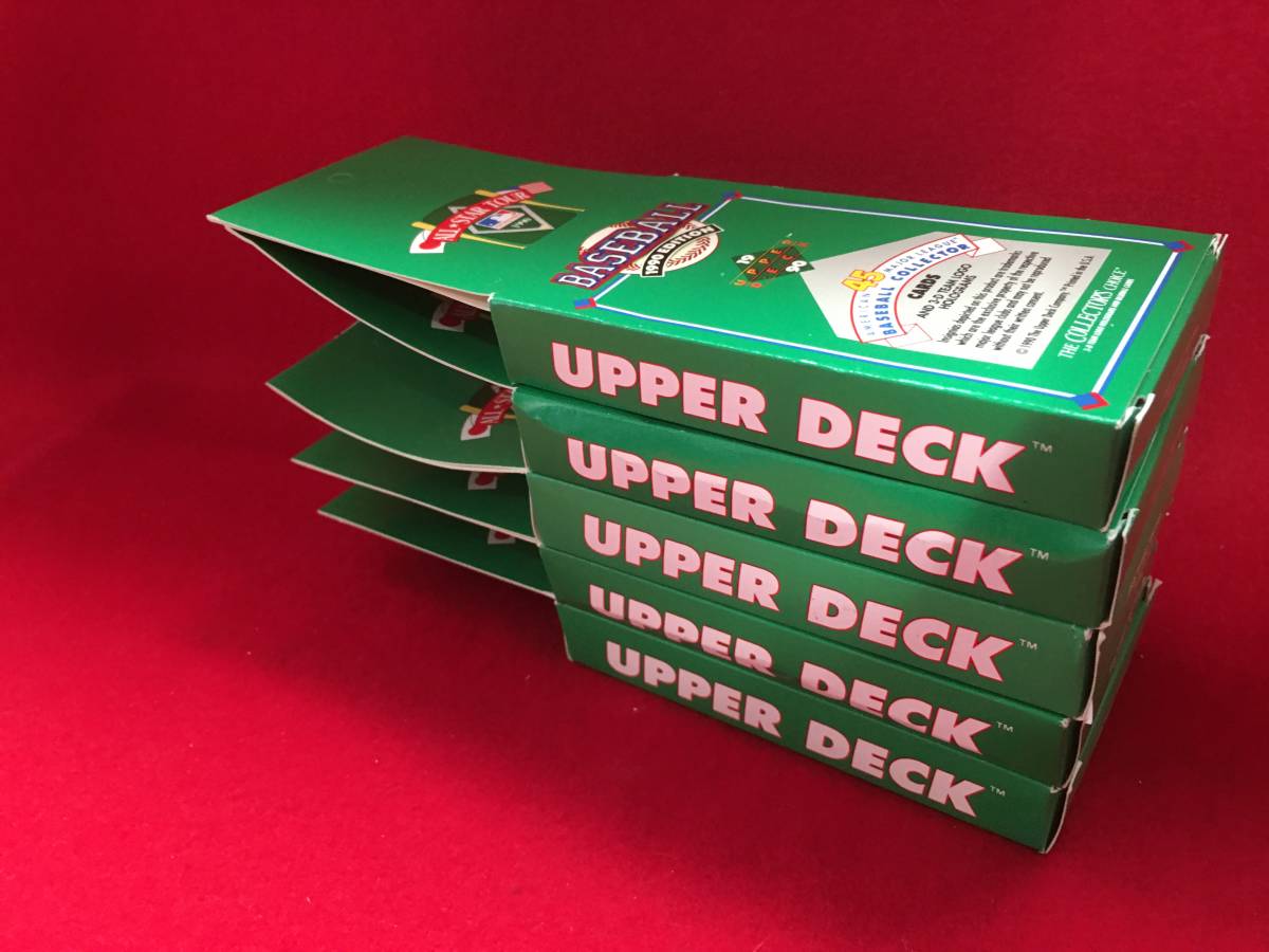 ★【逸品堂】★ 5箱組 未開封 新品 UPPER DECK 1990 MLB 3PACK 45枚RC ROOKIE CARD ルーキーカード 珍品 野球カード 大リーグ オールスター_画像5