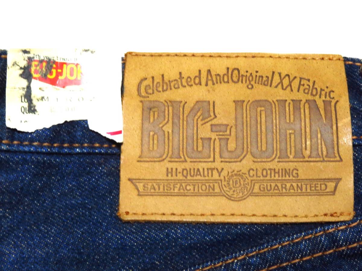  неиспользуемый товар товар (* царапина, выцветание есть ) BIGJOHN Big John Denim брюки * подшивка есть W28(W полный размер примерно 70cm)* полный размер W27 соответствует (N049)