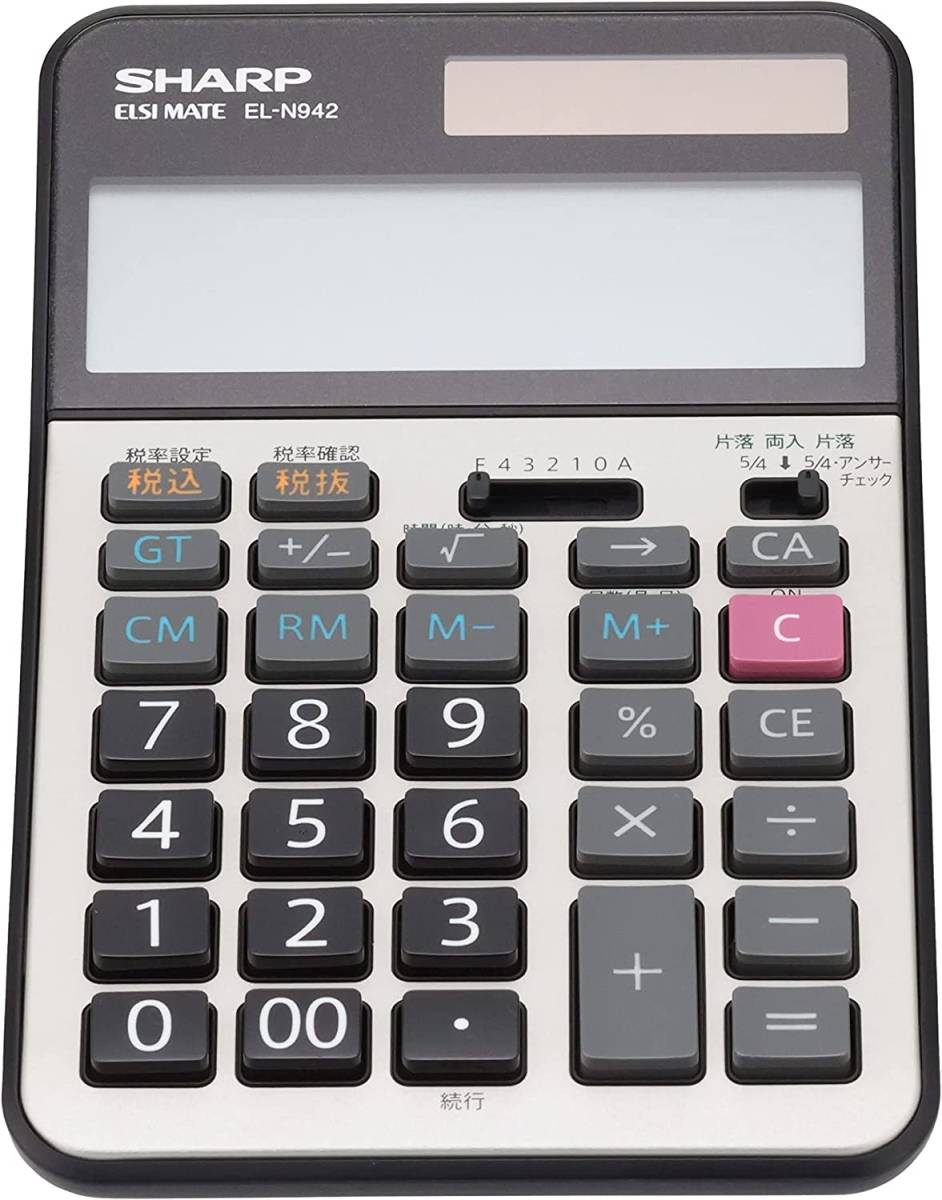 シャープ 実務電卓 ナイスサイズタイプ EL-N942X 通販
