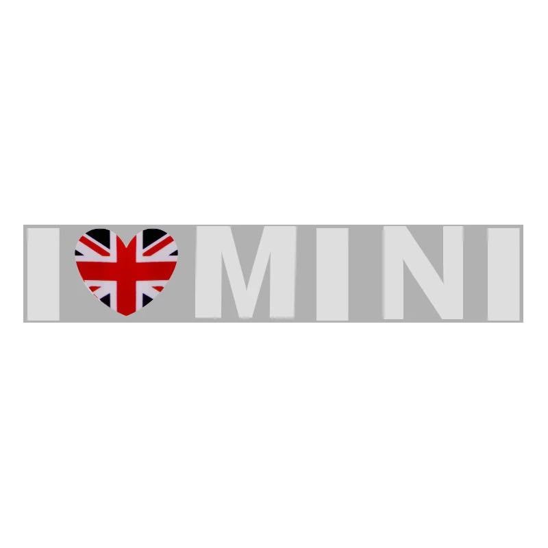 MINI ミニ ステッカー 白 ユニオンジャック フラッグ スポーツ ウィンドウ バンパー フロント リア ロゴ　デカール_画像5
