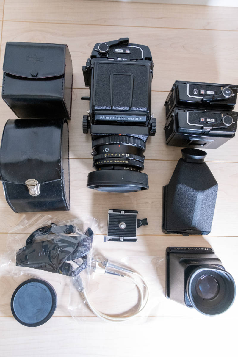 Mamiya RB67 PRO SD マミヤ 中判カメラ + フィルムバッグ3個 +