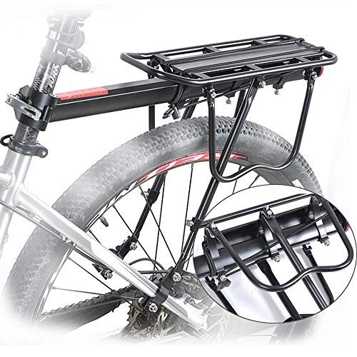 人気＊ バイク KRW キャリア アルミ製 反射板付 自転車 後ろ付け 荷台 リアキャリア 耐荷重50ｋｇの画像2