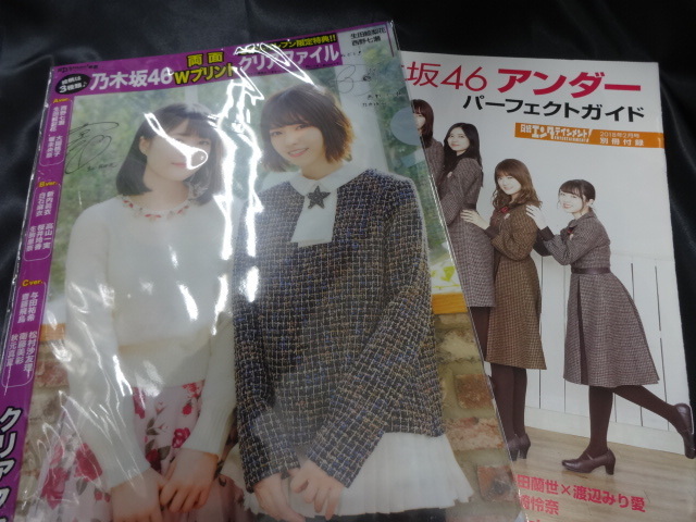 * Nogizaka 46 Nikkei entertainment 2018.2 appendix unopened raw rice field . pear flower * west . 7 . both sides print clear file goods 