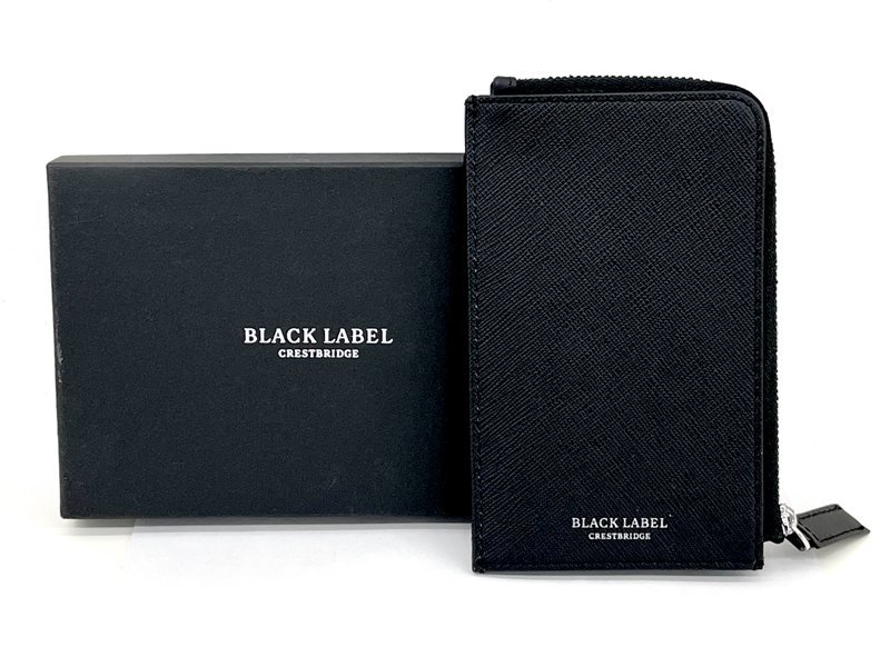 人気新品入荷 BLACK LABEL カードケース パスケース スマートウォレット エンボスCBハード クレストブリッジ ブラックレーベル CRESTBRIDGE 長財布（小銭入れあり）