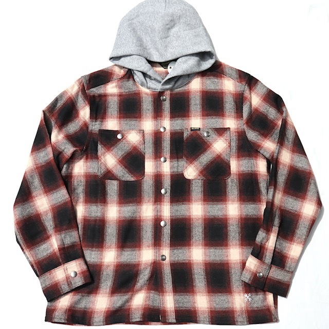 【本物新品保証】 Lサイズ BLUCO ブルコ フード付き ネルシャツ HOODIE FLANNEL SHIRTS BROWN OL-049-022 ブラウン色 Lサイズ 【本物新品保証】 Lサイズ BLUCO ブルコ フード付き ネルシャツ HOODIE FLANNEL SHIRTS BROWN OL-049-022 ブラウン色 Lサイズ