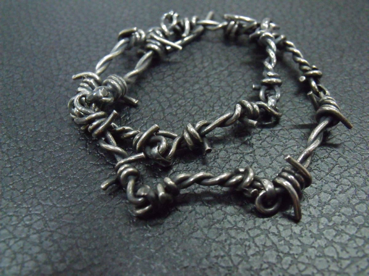 VASS LUDACER ヴァス ルダカー SILVER シルバー925 有刺鉄線 チェーン ブレスレット Hal Ludacer STERLING  barbed wire CHAIN BRACELET