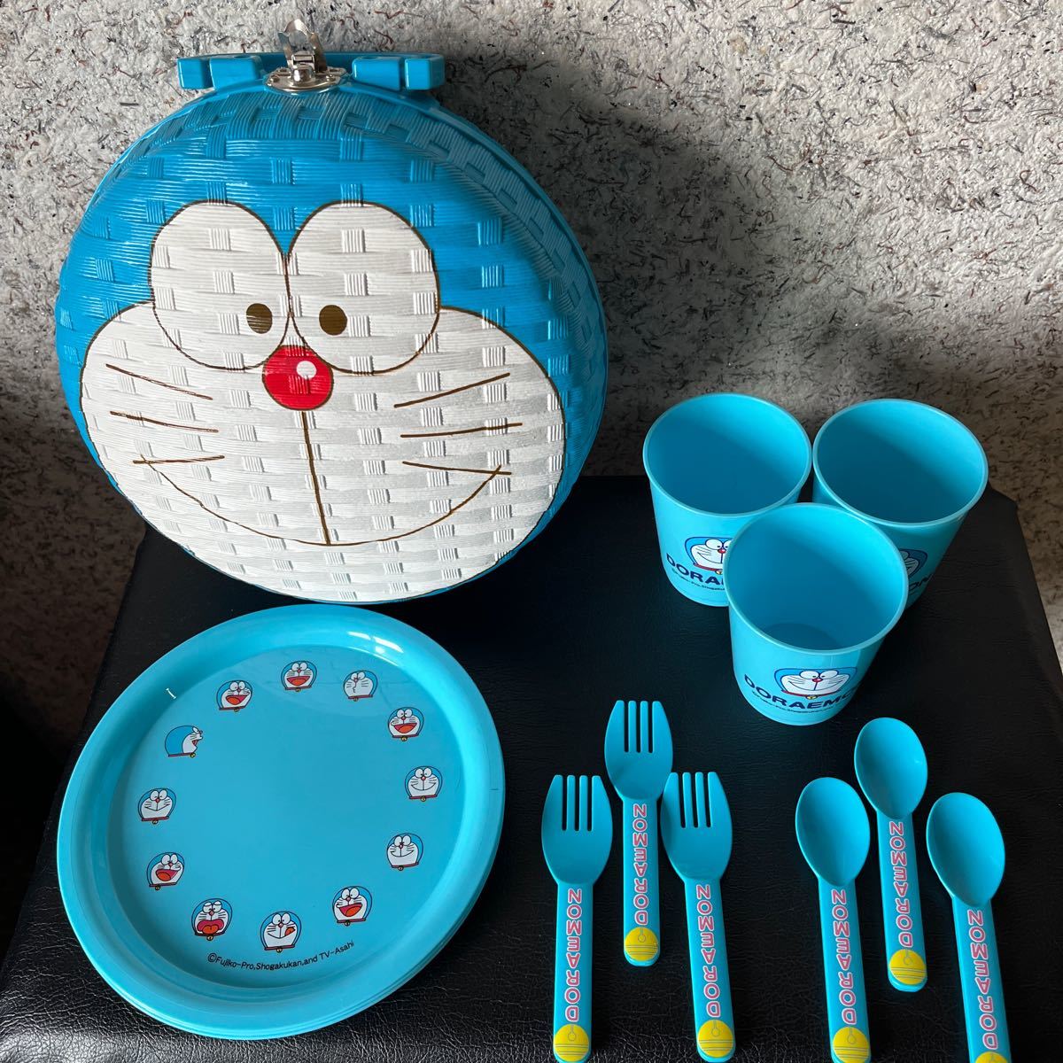 新しいスタイル ドラえもん ベビースプーンフォークセット 食器 スプーン フォーク かわいい Doraemon キャラクター グッズ キングジム マグケ−ス(タテ) アオ 4755-B