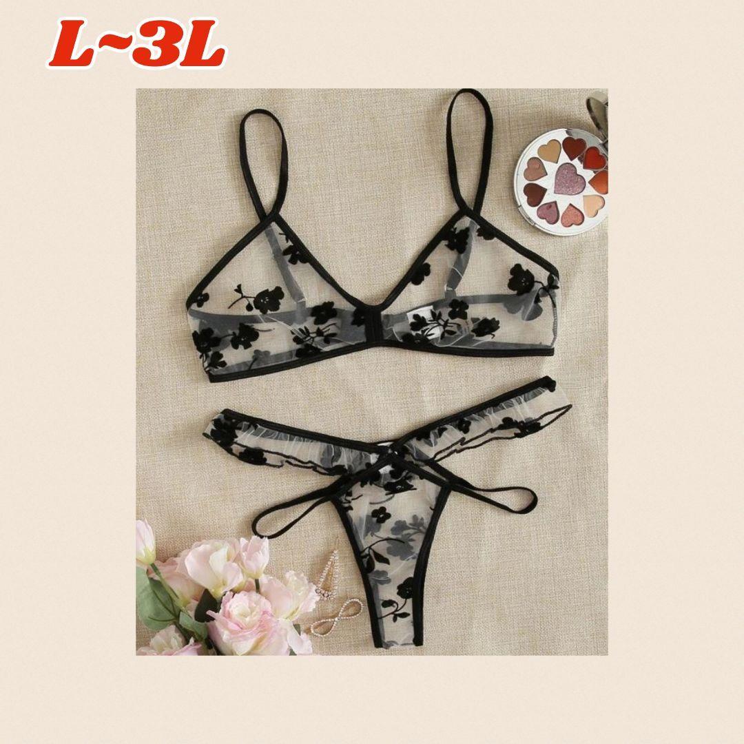  large size * adult .. sexy baby doll * sexy underwear L~3L BK