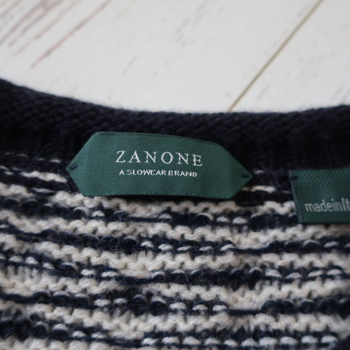 新品 ZANONE ザノーネ イタリア製 モヘア混 ウール ニット セーター